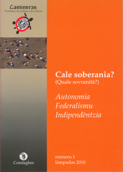 Cale soberania?: autonomia, federalismu, indipendèntzia